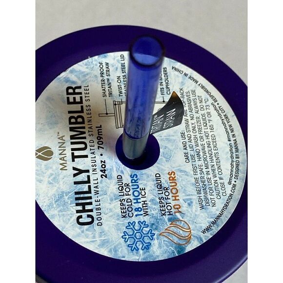 INSULATED Chilly TUMBLER BY MANNA TIE DYE 24 OZ - Picture 6 of 9